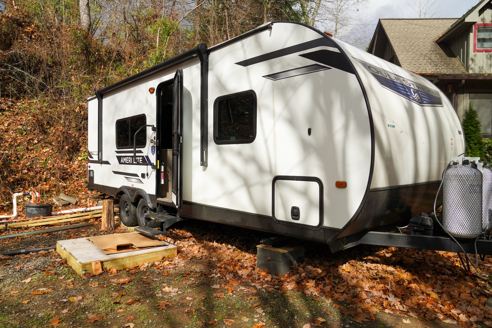 Disaster Survivor Receives FEMA Travel Trailer in North Carolina