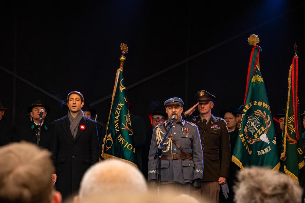 U.S. Army Soldiers Join Polish Citizens to Celebrate Polish Independence Day