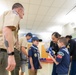 New Jersey National Guard Recruiters Teach Cub Scouts How to Fold The American Flag