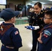 New Jersey National Guard Recruiters Teach Cub Scouts How to Fold The American Flag