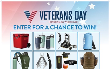 Army &amp; Air Force Exchange Service Honors Nation’s Heroes with Veterans Day Sweepstakes