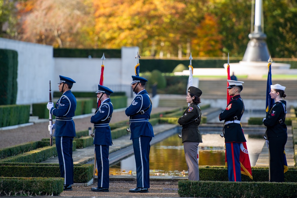 US, UK honor heroes at Veterans Day ceremony