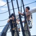 USS Constitution Conducts Climbing Operations