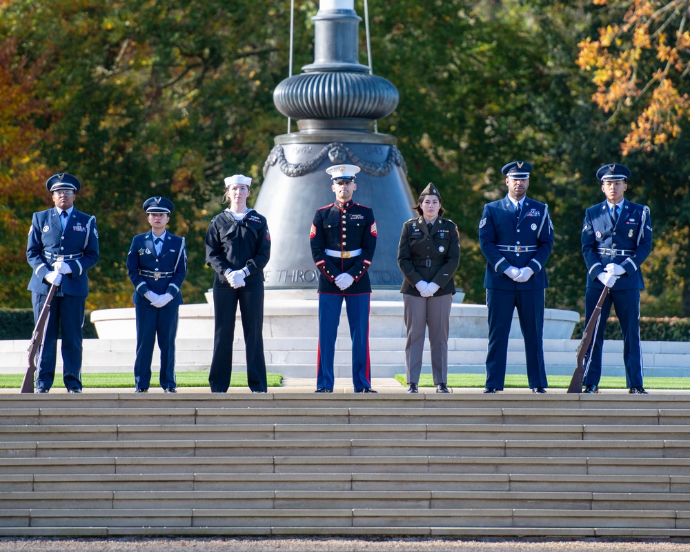 US, UK honor heroes at Veterans Day ceremony