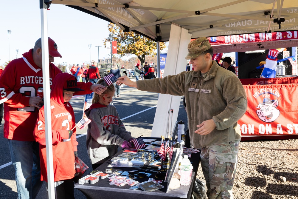 U.S. Army Recruiters Support Veterans Day Football Game at Rutgers University