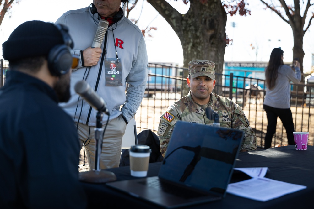 U.S. Army Recruiters Support Veterans Day Football Game at Rutgers University