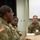 Sgt. Maj. Huth Listens to Soldiers During a Dining Facility Feedback Session Sgt. Maj. Huth Listens to Soldiers During a Dining Facility Feedback Session