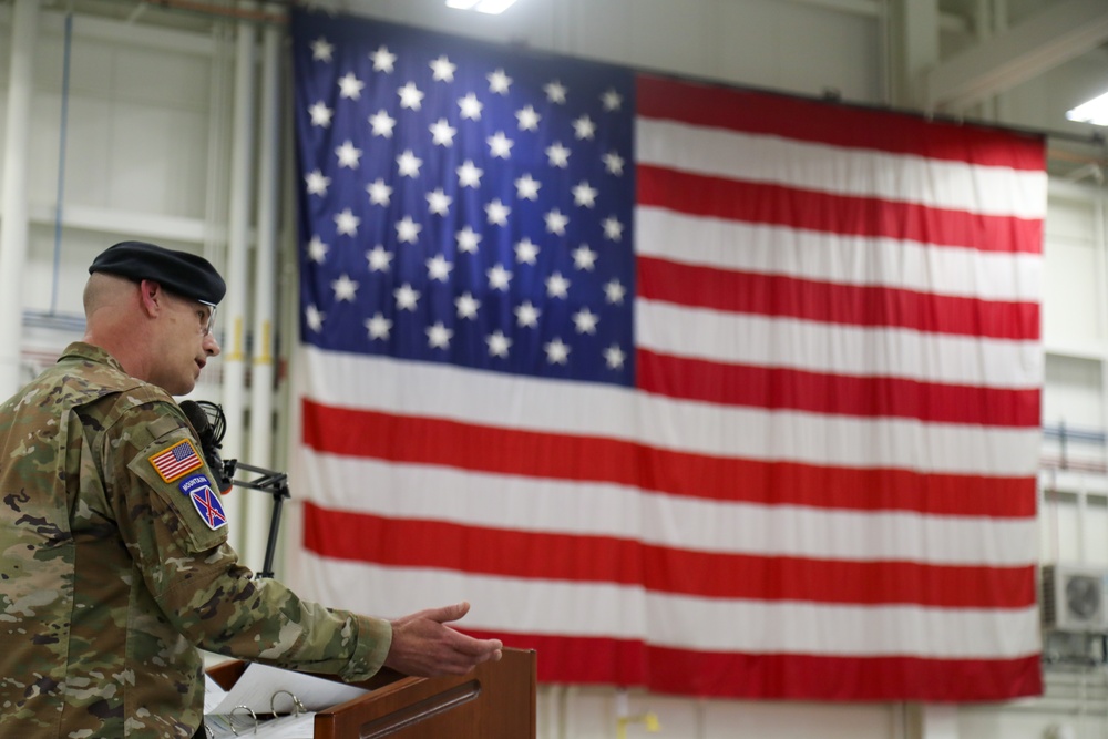 Command Sgt. Maj. Fritz Gives Outgoing Remarks