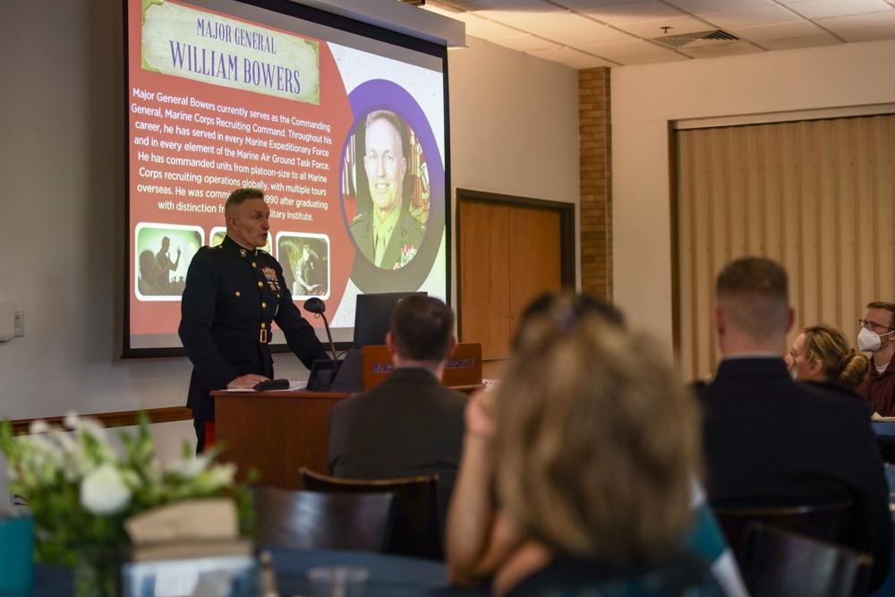 Maj. Gen. Bowers visits Marymount University for a Veterans Day luncheon