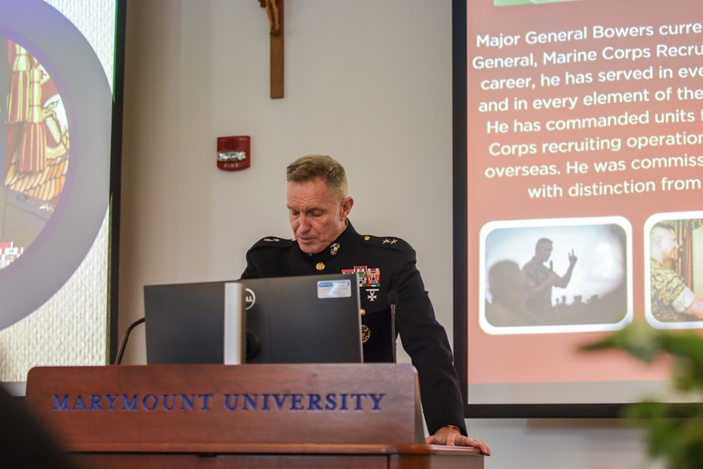 Maj. Gen. Bowers visits Marymount University for a Veterans Day luncheon