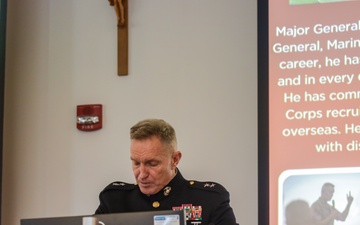 Maj. Gen. Bowers visits Marymount University for a Veterans Day luncheon