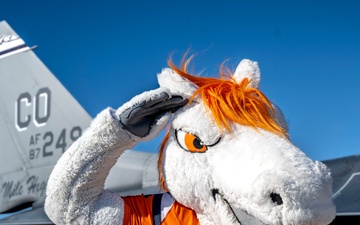 Denver Broncos visit 140th Wing