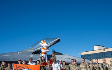 Denver Broncos visit 140th Wing