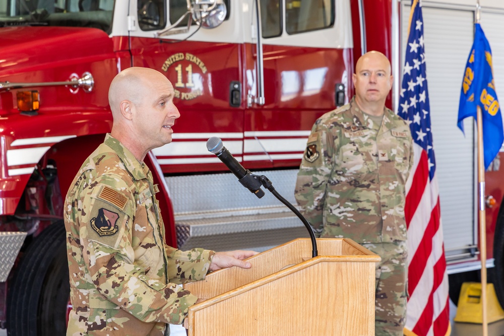 Flightline Fire Station 1 Hosts the 3rd Quarter Awards and Thanksgiving Event for the 412th Civil Engineer Group