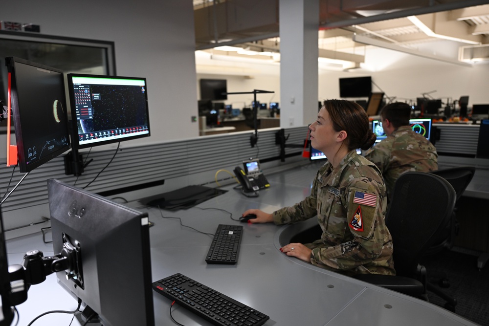 18th Space Defense Combat Squadron operators at work