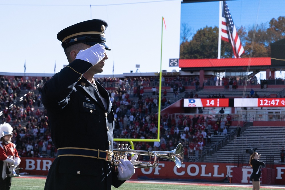 63rd Army Band Performs with Rutgers Marching band during Military Appreciation Football Game