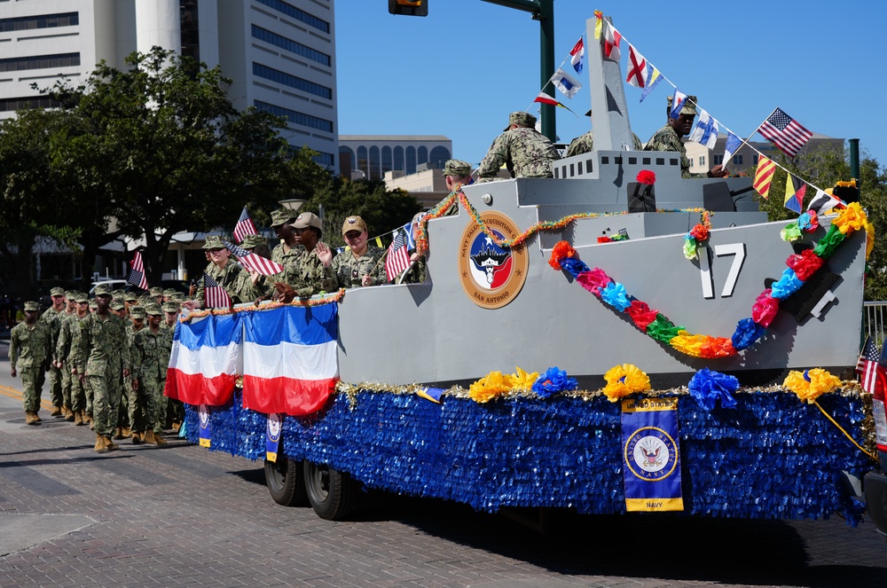 San Antonio Sailors Participate in Annual Veteran's Day Parade