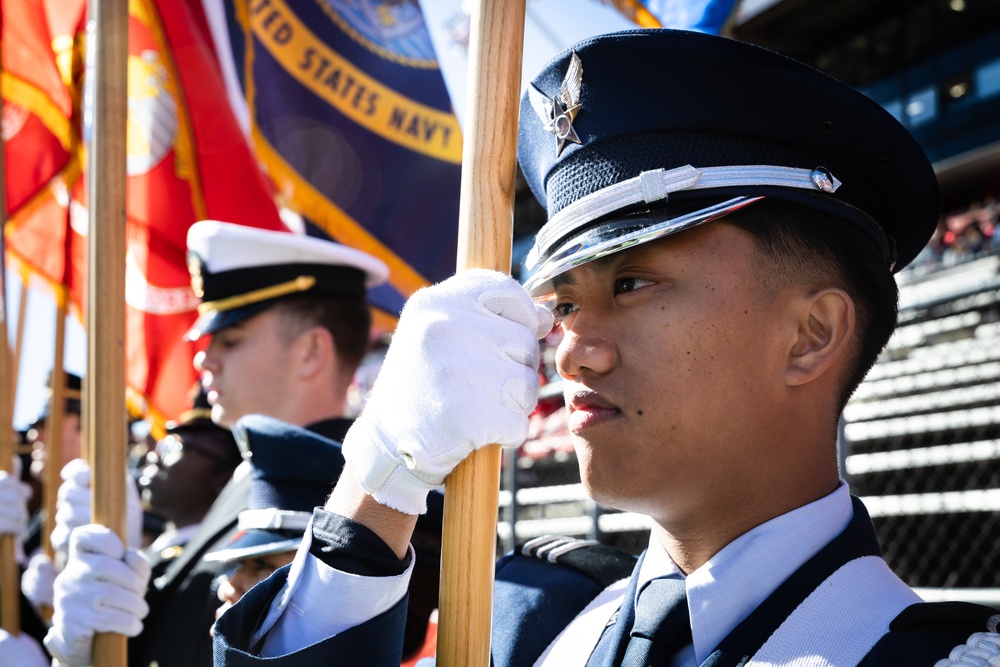 Rutgers Military Appreciation Game Flag Detail