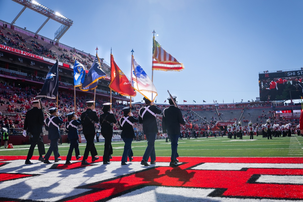 Rutgers Military Appreciation Game Flag Detail