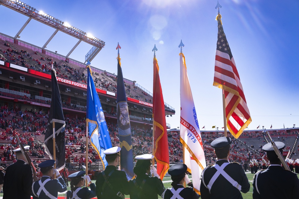 Rutgers Military Appreciation Game Flag Detail