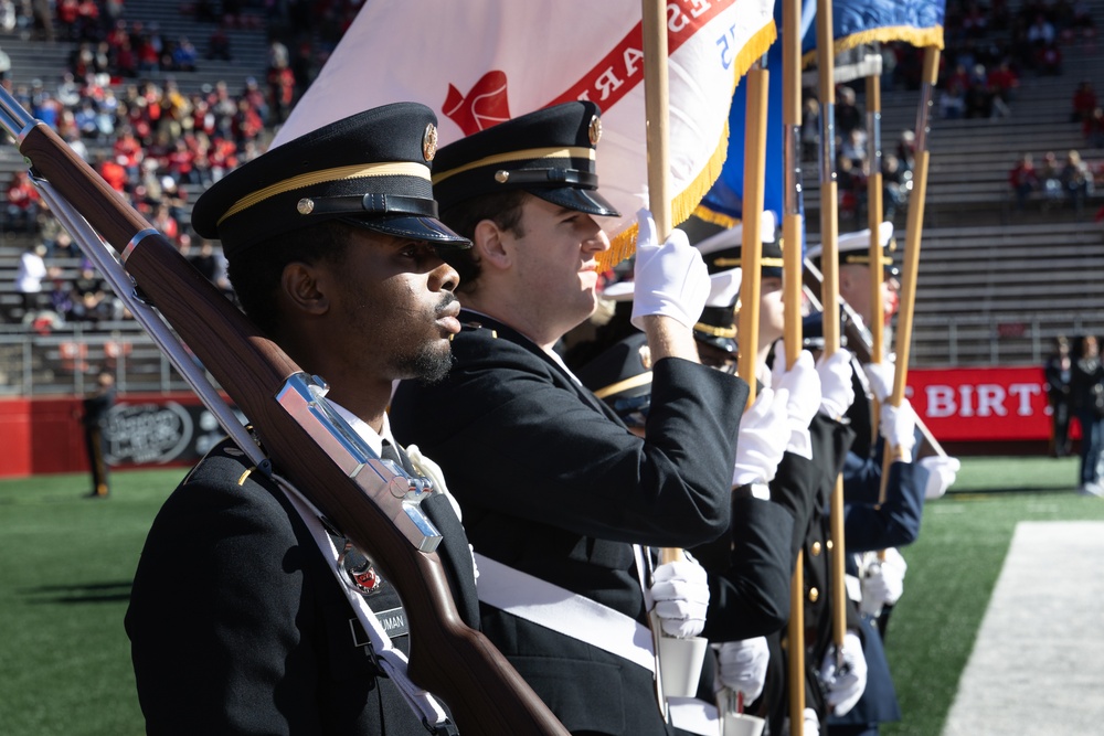 Rutgers Military Appreciation Game Flag Detail