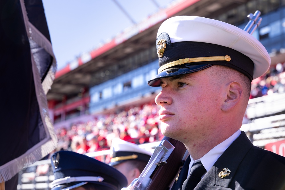 Rutgers Military Appreciation Game Flag Detail