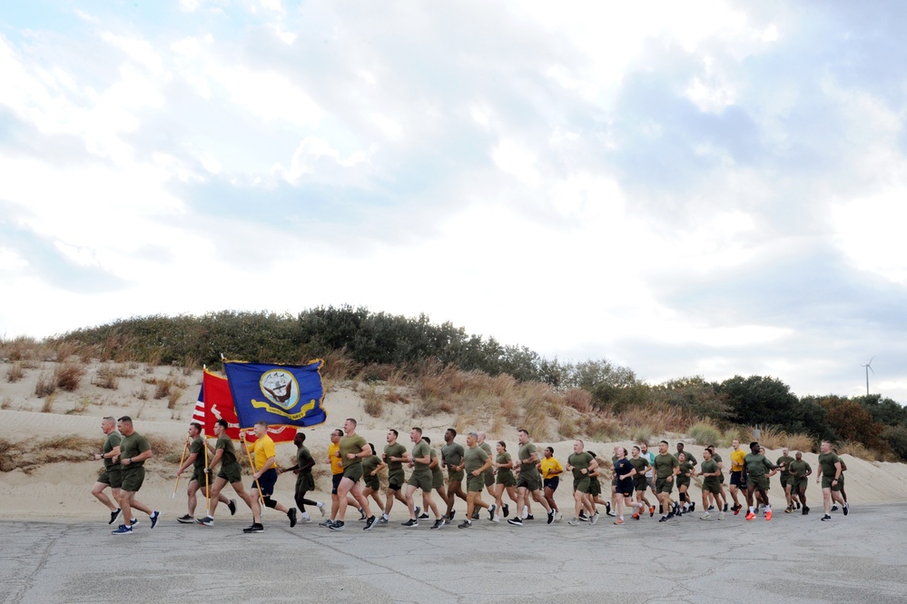 Navy and Marine Corps 249th Birthday Formation Run