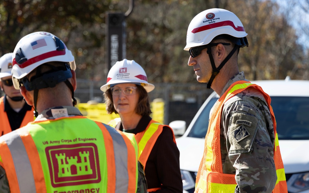 DEQ Secretary Visits Temporary Water Treatment Site at UNC Asheville