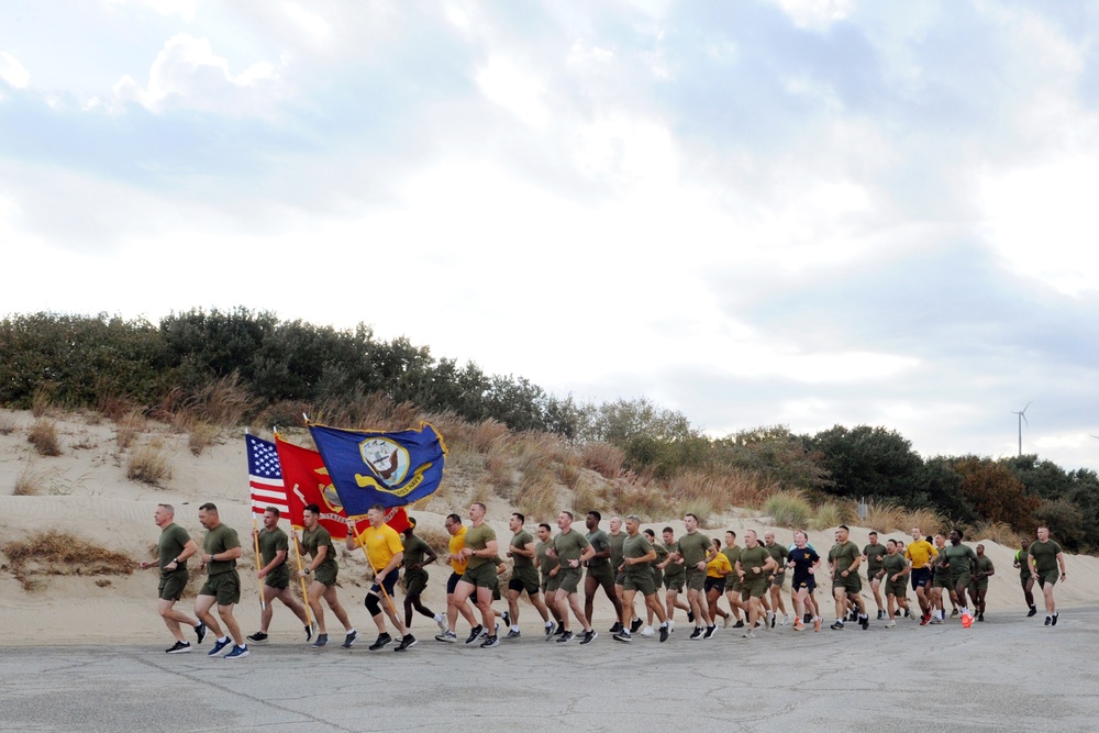 Navy and Marine Corps 249th Birthday Formation Run