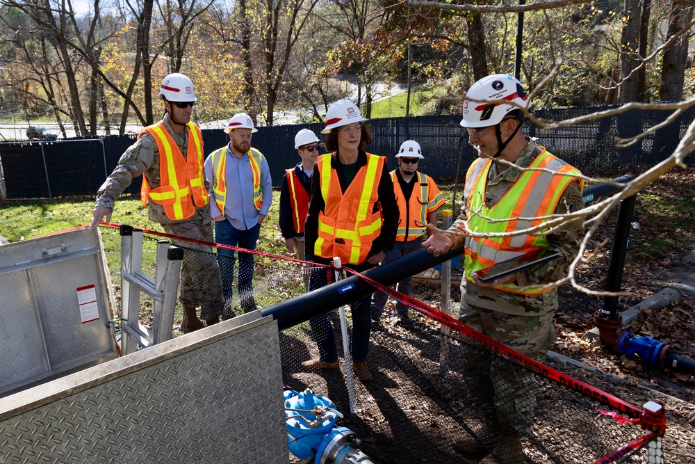 DEQ Secretary Visits Temporary Water Treatment Site at UNC Asheville