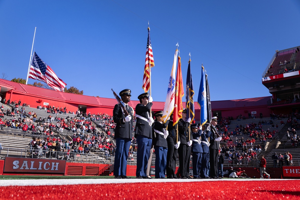 Rutgers Military Appreciation Game Flag Detail