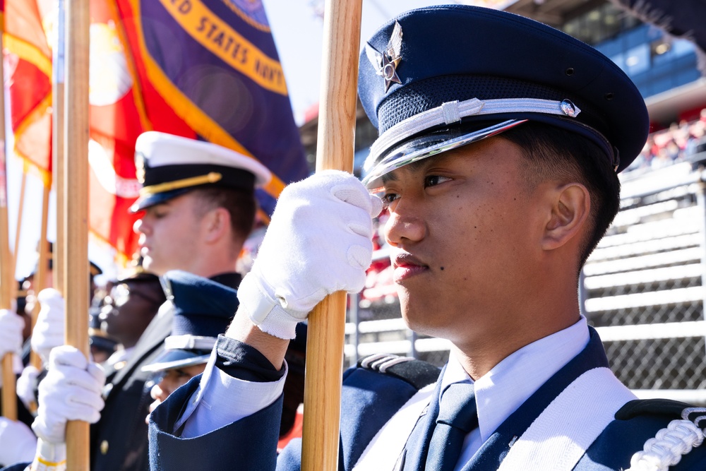 Rutgers Military Appreciation Game Flag Detail