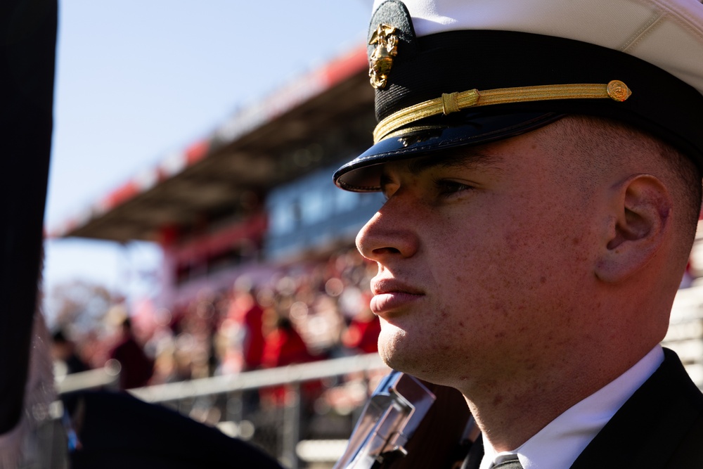 Rutgers Military Appreciation Game Flag Detail