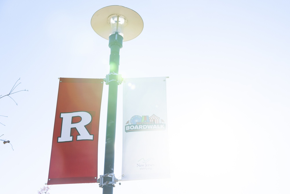 Rutgers Military Appreciation Game Flag Detail