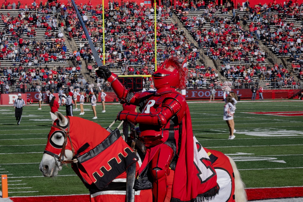 Rutgers Military Appreciation Game Flag Detail