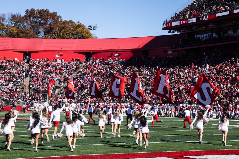 Rutgers Military Appreciation Game Flag Detail