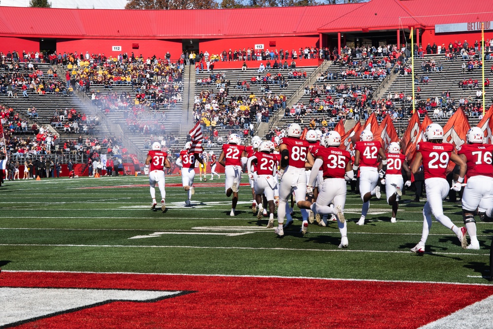 Rutgers Military Appreciation Game Flag Detail