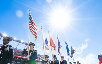 Rutgers Military Appreciation Game Flag Detail