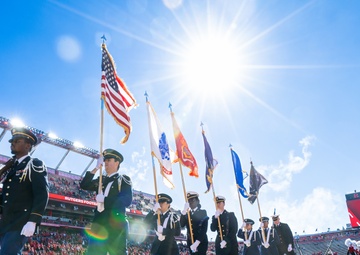 Rutgers Military Appreciation Game Flag Detail