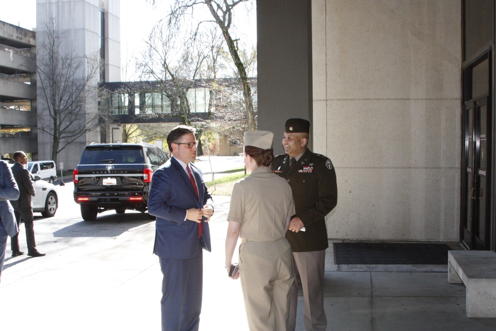 House Speaker Johnson visits Walter Reed on Veterans Day 2024