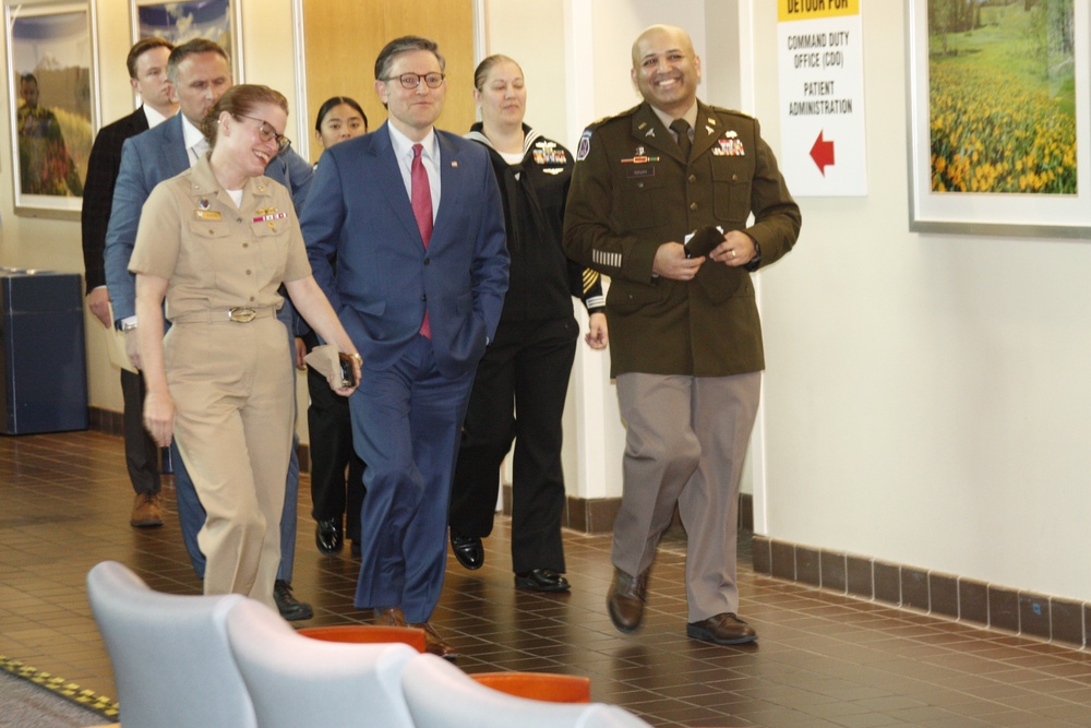 House Speaker Johnson visits Walter Reed on Veterans Day