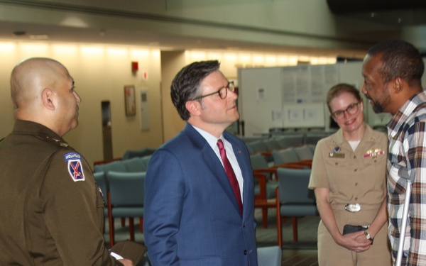 House Speaker Johnson visits Walter Reed on Veterans Day