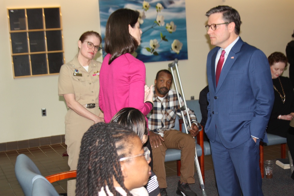 House Speaker Johnson visits Walter Reed on Veterans Day