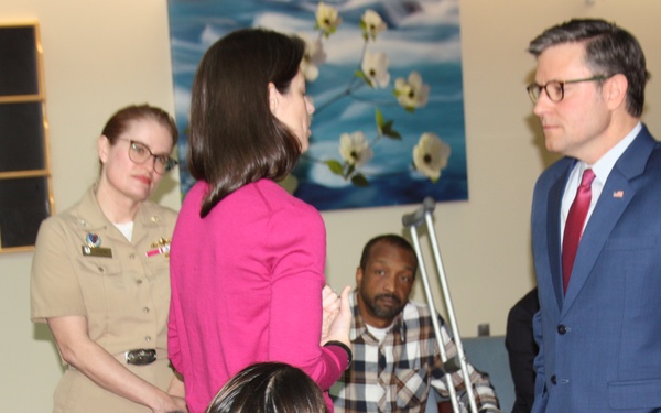 House Speaker Johnson visits Walter Reed on Veterans Day