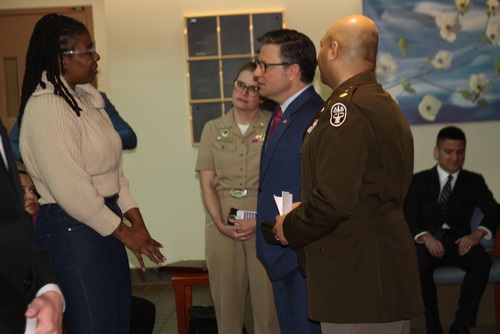 House Speaker Johnson visits Walter Reed on Veterans Day