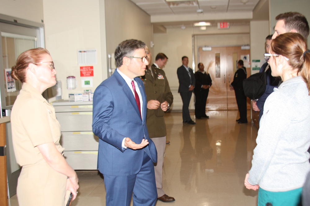 House Speaker Johnson visits Walter Reed on Veterans Day