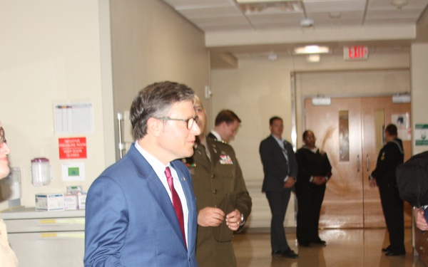 House Speaker Johnson visits Walter Reed on Veterans Day