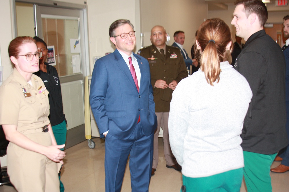 House Speaker Johnson visits Walter Reed on Veterans Day