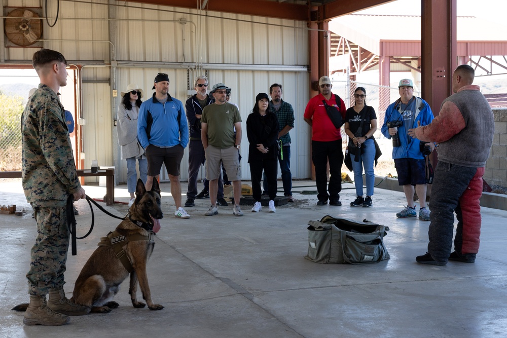 NCIS Television Show Cast and Crew Visit Camp Pendleton