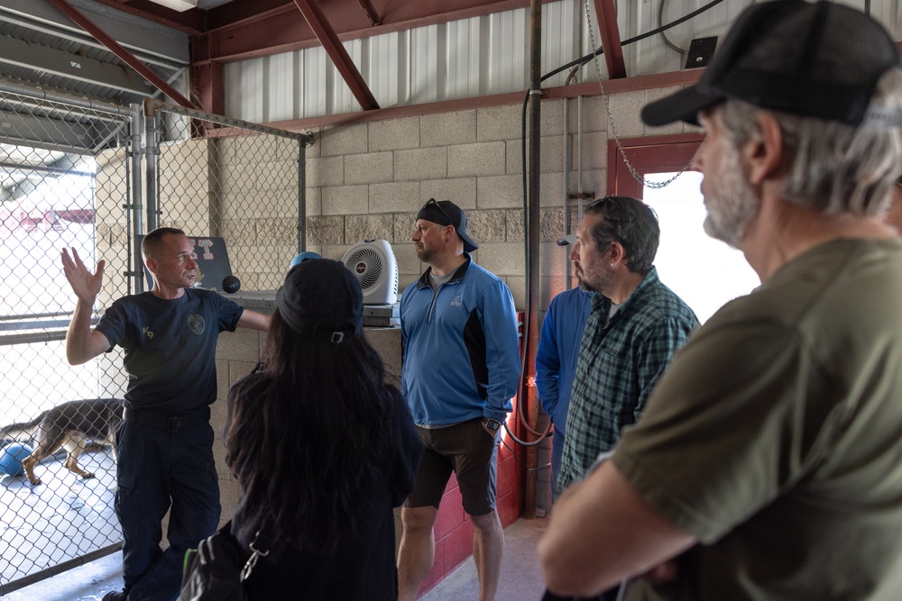 NCIS Television Show Cast and Crew Visit Camp Pendleton